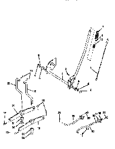 Part Location Diagram of 125631X Weed Eater Lawn tractor deck lift handle grip